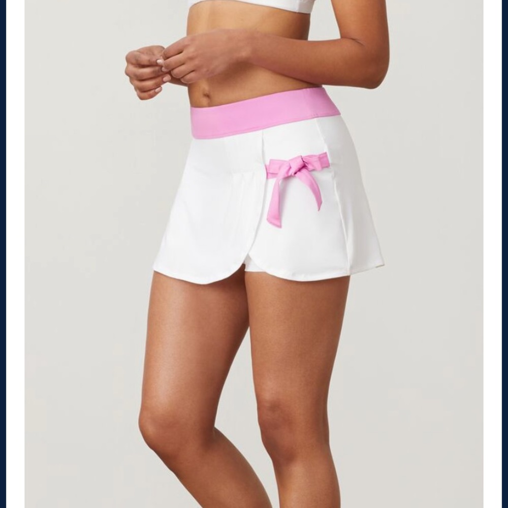 FILA love 30 side tie skirt tennis bow pink M